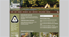 Desktop Screenshot of absolut-canoe.de